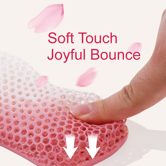Bublepik Gradient Pink wrist rest soft touch detail