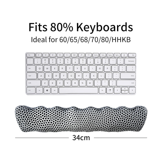Bublepik Quantum Silver Wave keyboard wrist rest 34 cm option