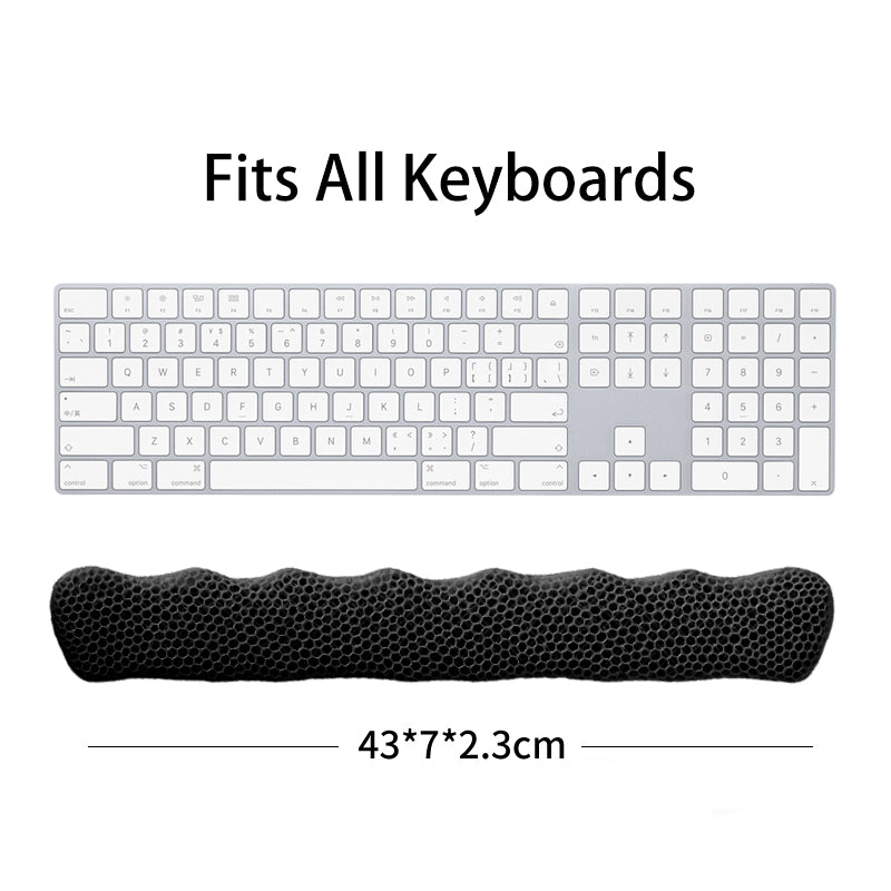 Bublepik キーボード用リストレスト - ブラック 