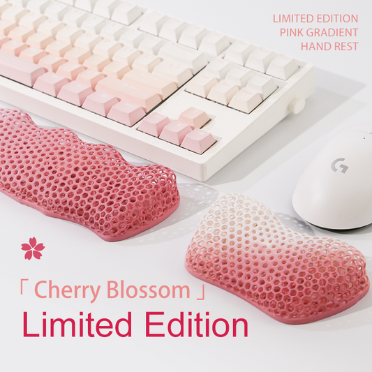 Bublepik Wrist Rest Kit for Keyboard and Mouse - Gradient Pink