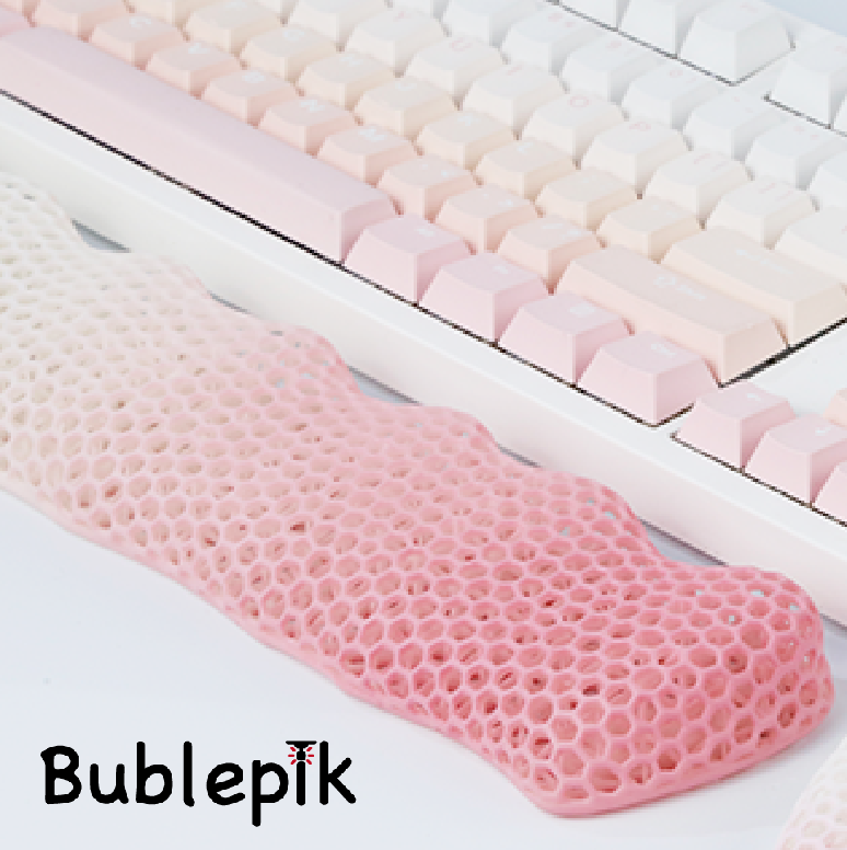 Bublepik Wrist Rest Kit for Keyboard and Mouse - Gradient Pink