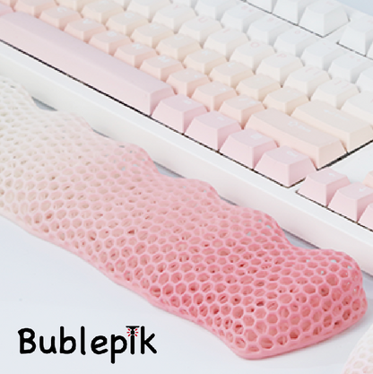 Bublepik Wrist Rest Kit for Keyboard and Mouse - Gradient Pink