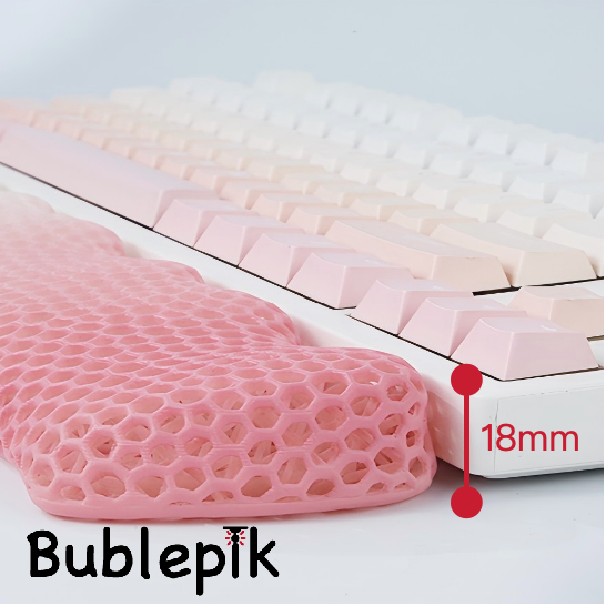 Bublepik Wrist Rest for Keyboard - Gradient Pink