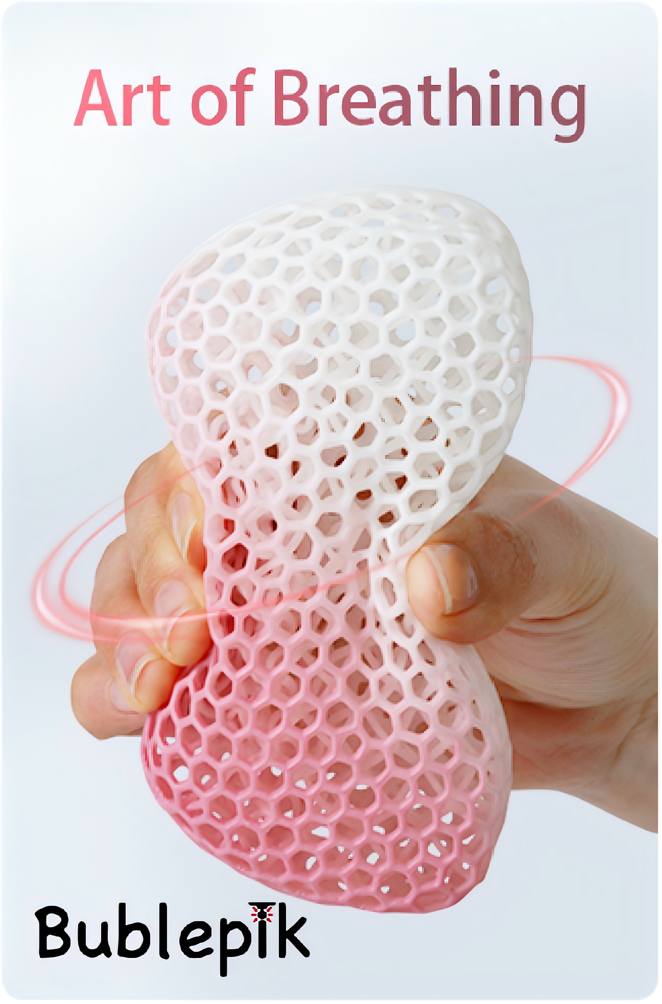 Bublepik Wrist Rest for Mouse - Gradient Pink