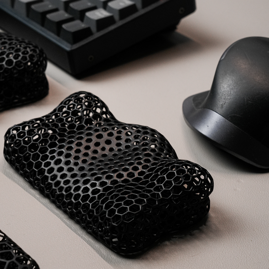 Bublepik Wrist Rest for Mouse - Sleek Black Mountain